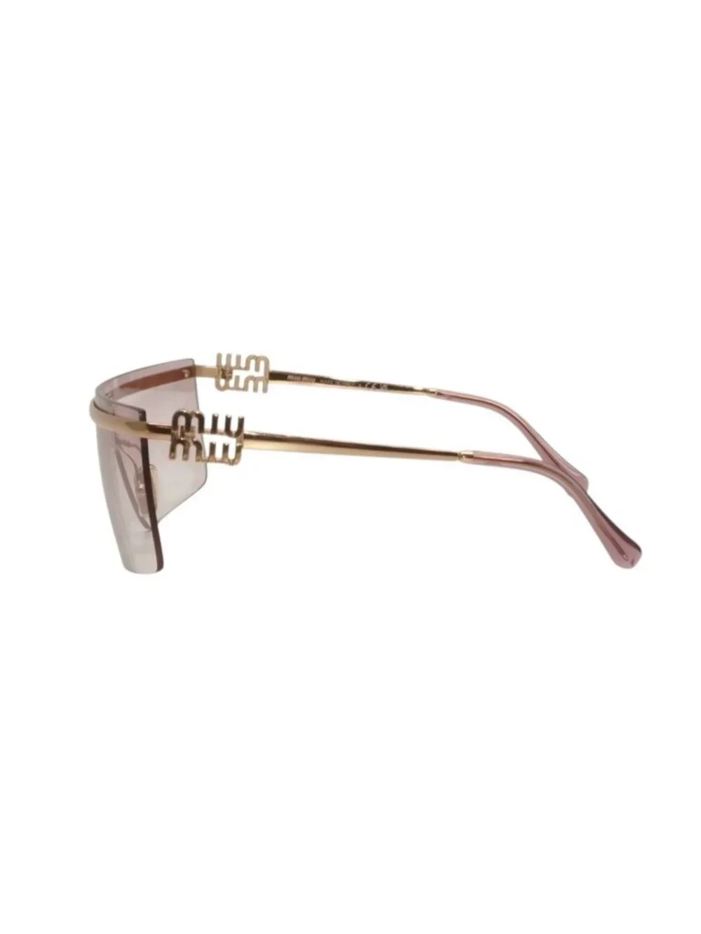 Miu Miu Sunglasses 75 0 125 Pink Gold Acetate Alloy Eyewear